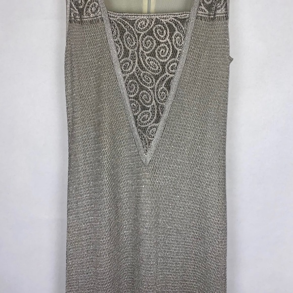 Damianou Vintage Metallic Formal Sleeveless Maxi Dress size Small EUC - Picture 2 of 8